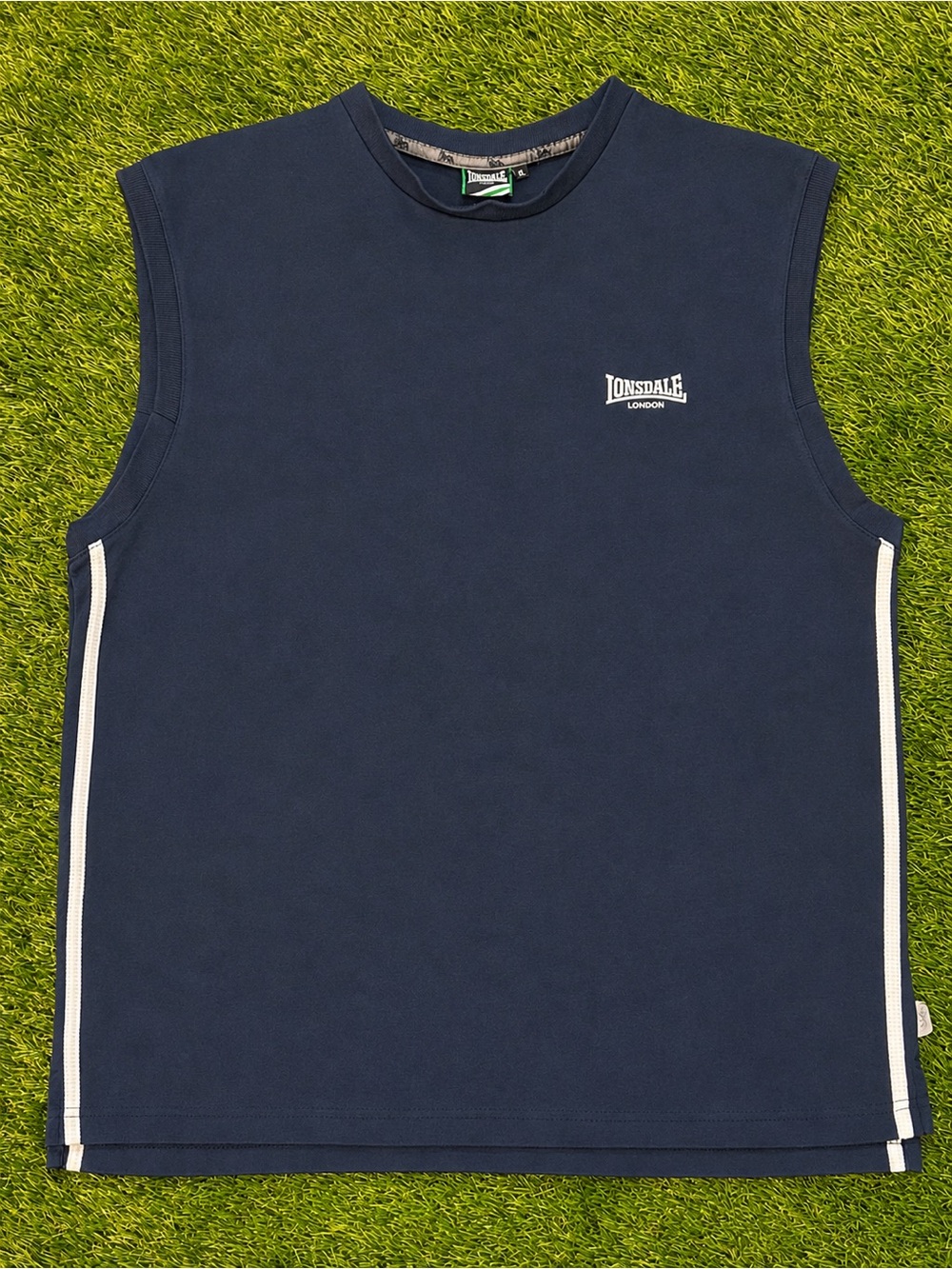 Lonsdale London Navy Blue Sleeveless Muscle Tank Top XL